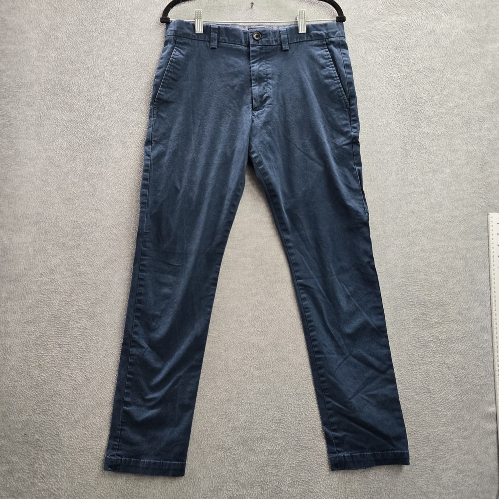 Banana Republic Men Pants‎ 32X32 Blue Chino Fulton Skinny Button Slim 29"